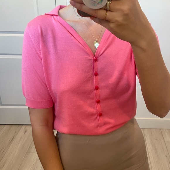 John Smedley Collared Knit T Shirt - Picture 6 of 16